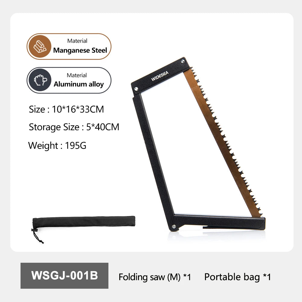 Opvouwbare Handzaag Manganen Staal Aluminium – Draagbare Camping & Outdoor Zaag