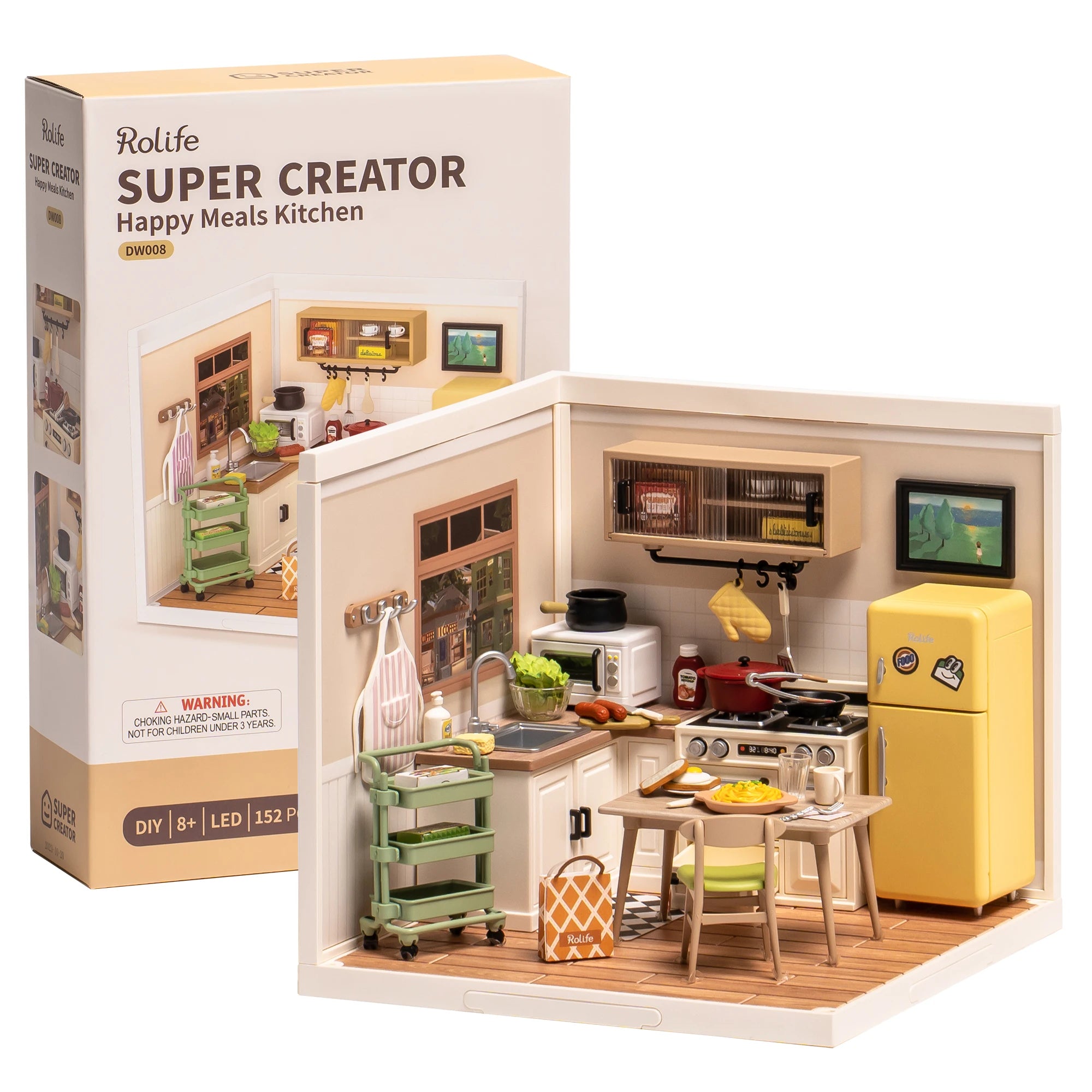 3D Puzzel Super Store – DIY Miniatuur Happy Meals Modelbouw Set voor Tieners en Volwassenen