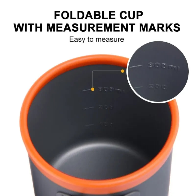 Draagbare Outdoor Camping Kookset Met Koffiefilter – RVS Picknick & Kampeer Servies