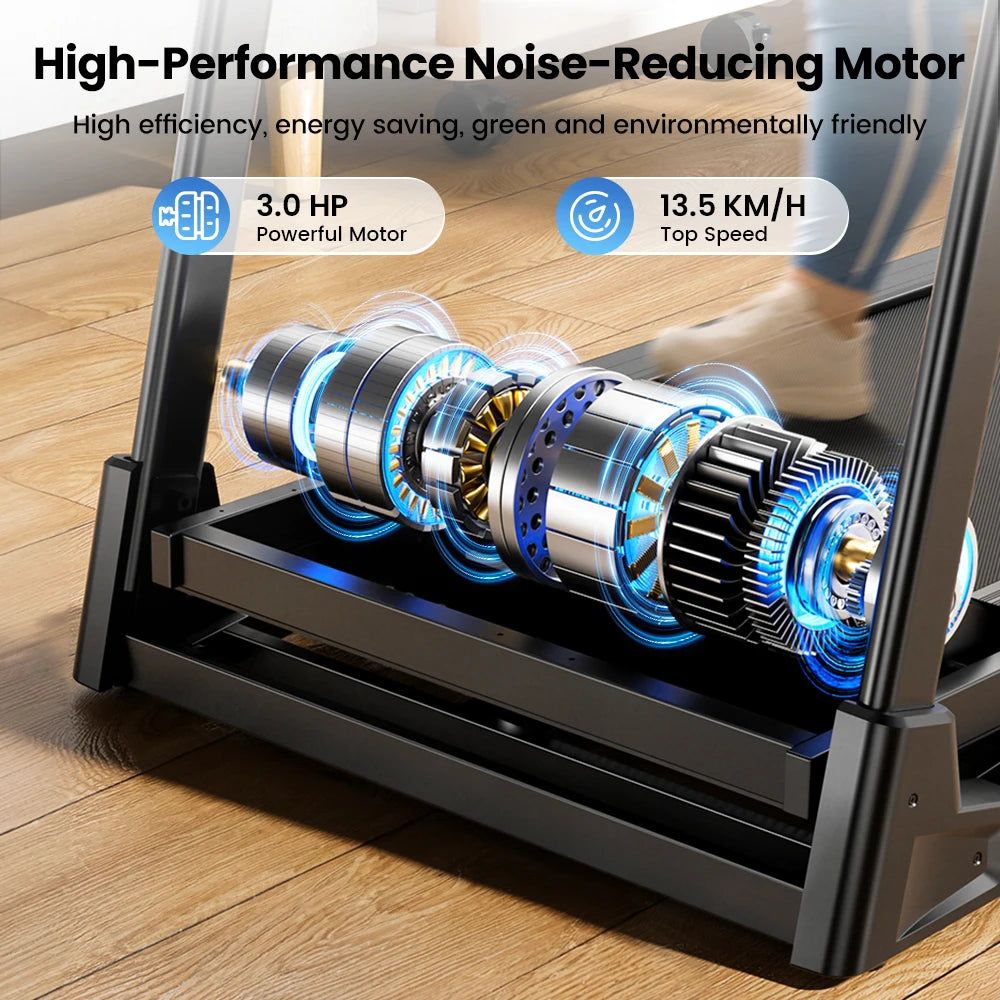 Opvouwbare Loopband – 3.0HP Motor, 15% Helling, Stil en Krachtig voor Thuisgebruik