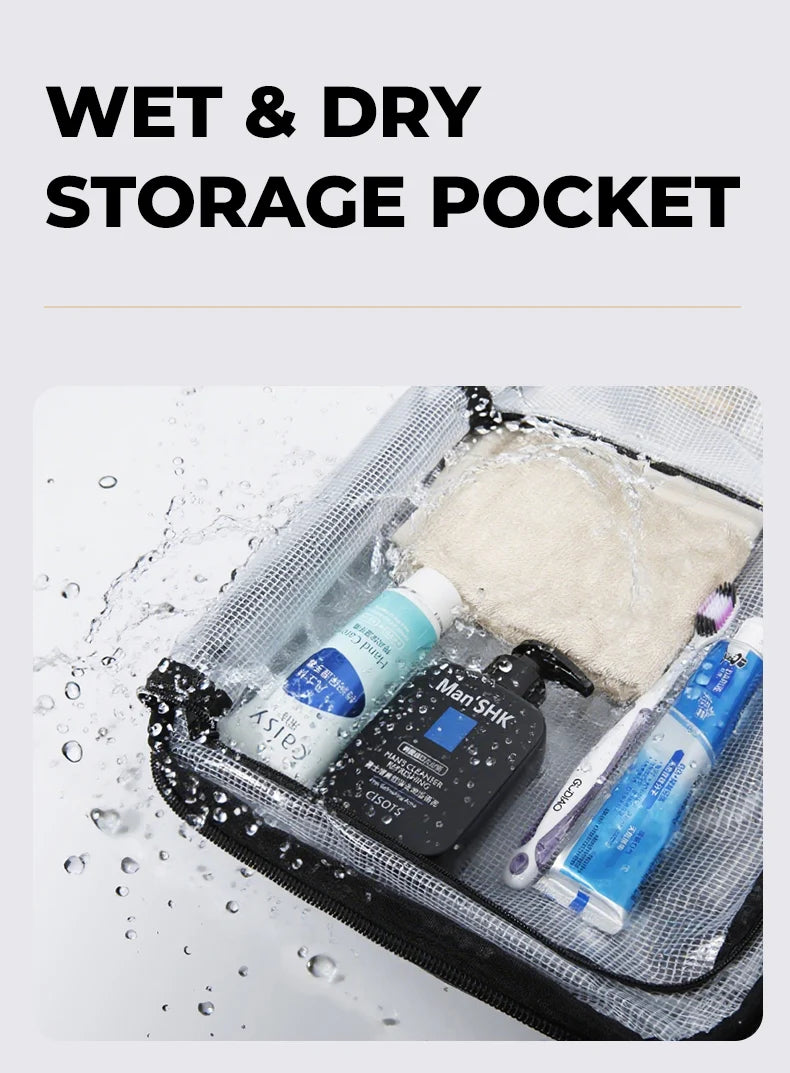 Anti‑diefstal Waterdichte Laptop Rugzak 15.6 Inch – Handbagage Reistas met Wet & Dry Scheiding
