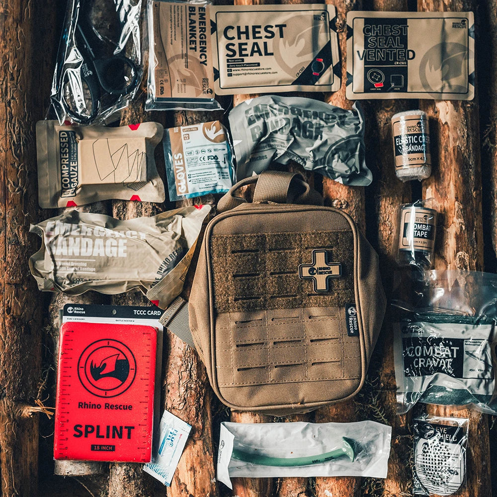 Tactische Trauma Eerste Hulp Kit – Volledige IFAK EHBO Set voor Auto, Outdoor & Noodsituaties