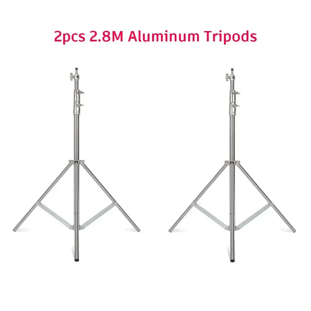 Professioneel 240 cm Fotostatief – Universele 1/4" Schroef voor Camera, Softbox & Studioverlichting – Lichtgewicht en Opvouwbaar