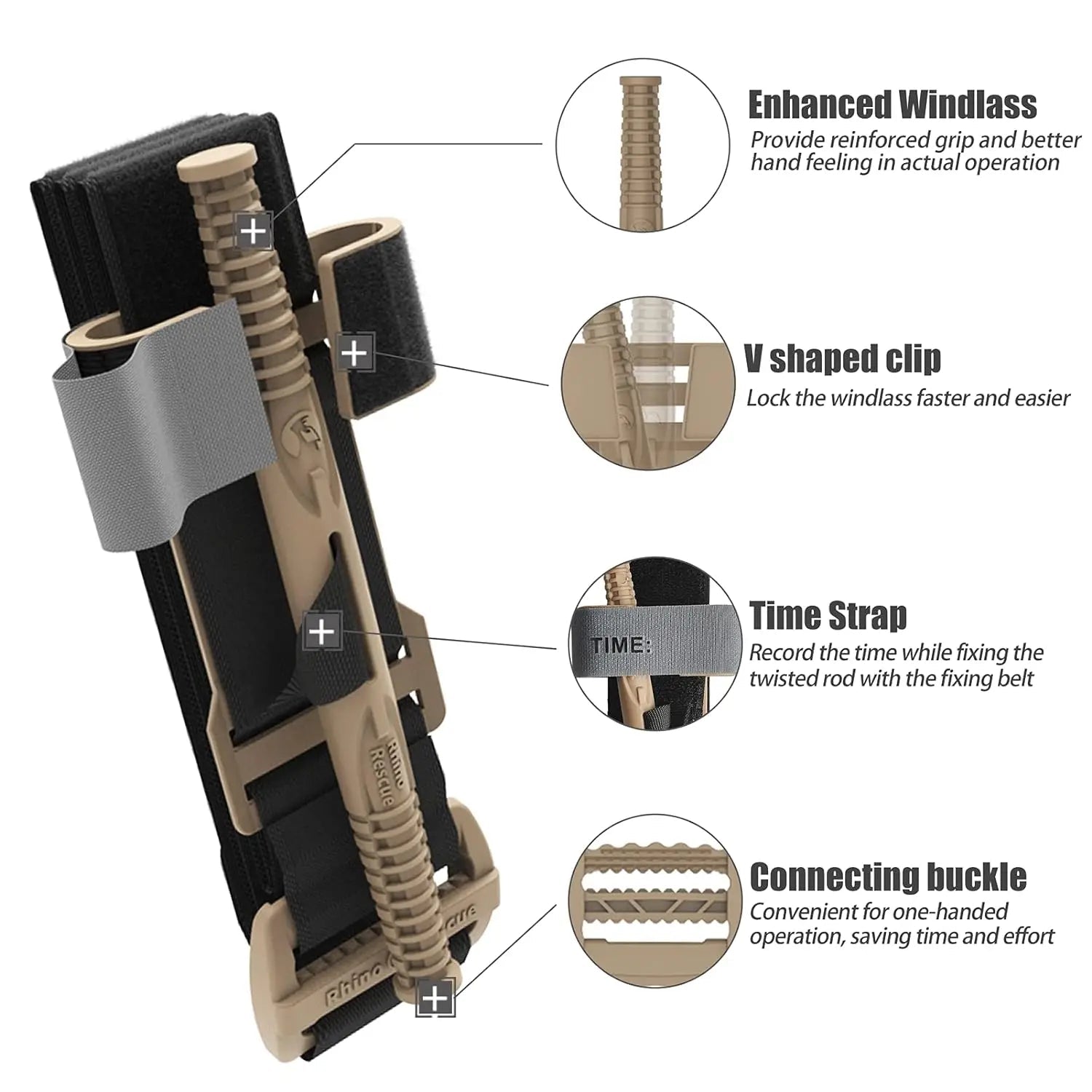 Tactische Molle Tourniquet Pouch met Traumaschaar & Marker – Eerste Hulp Outdoor & Militair