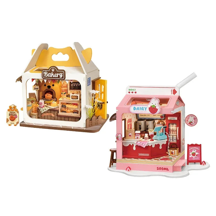 DIY Miniatuur Huis Kit – Food Box Creatief Bouwpakket voor Kinderen en Hobbyisten – Houten Miniatuur Poppenhuis 1:24