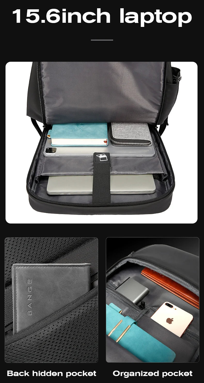 Ruime USB Oplaadbare Waterdichte Rugzak – Reistas Backpack 15,6″ Laptop Voor Unisex & Outdoor
