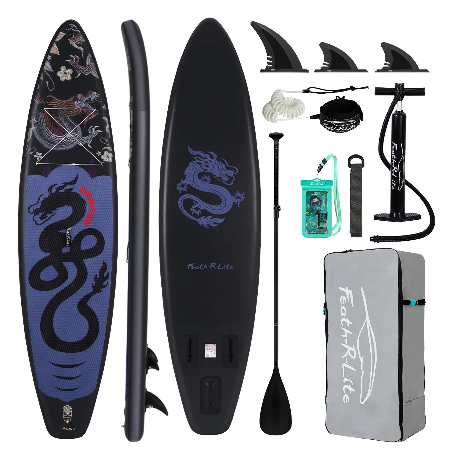 Opblaasbaar SUP Board 11'6" – Koi Paddle Board met Accessoires – Stand Up Paddle Surfboard voor Volwassenen