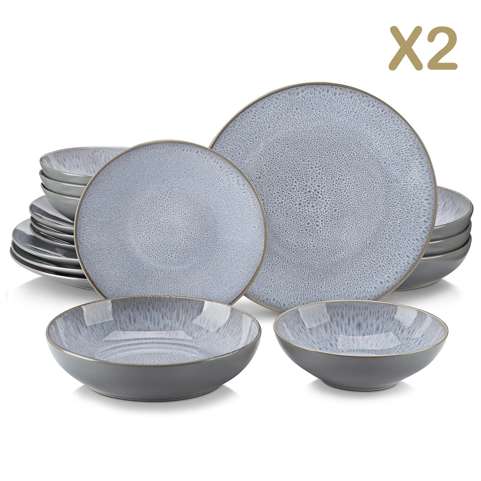 Steengoed Servies Set – 16/32/48-delig voor 4-12 Personen