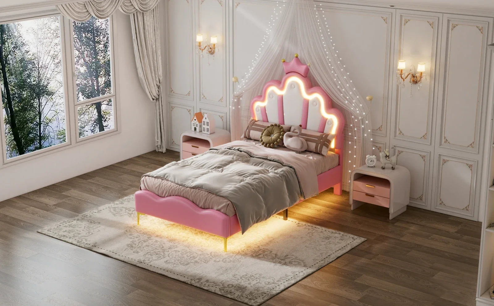 Kinderbed Prinses 90x200 cm – Luxe & Comfort voor Meisjes