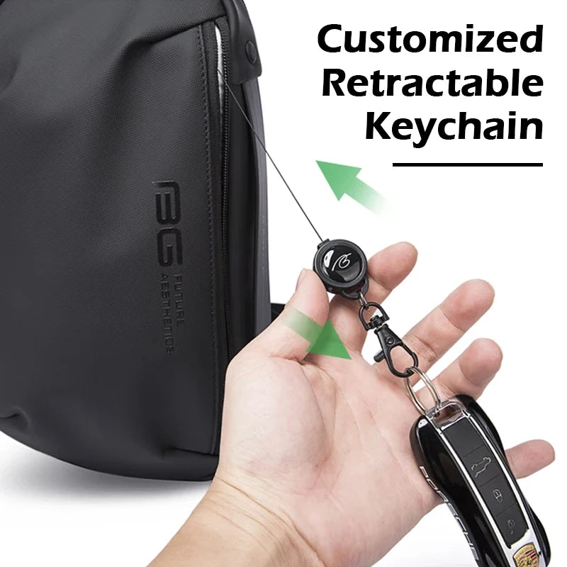 Waterdichte Multi‑Lagen Chest Bag Met USB‑Oplaadpoort – Sling Crossbody Tas Voor Heren & Dames