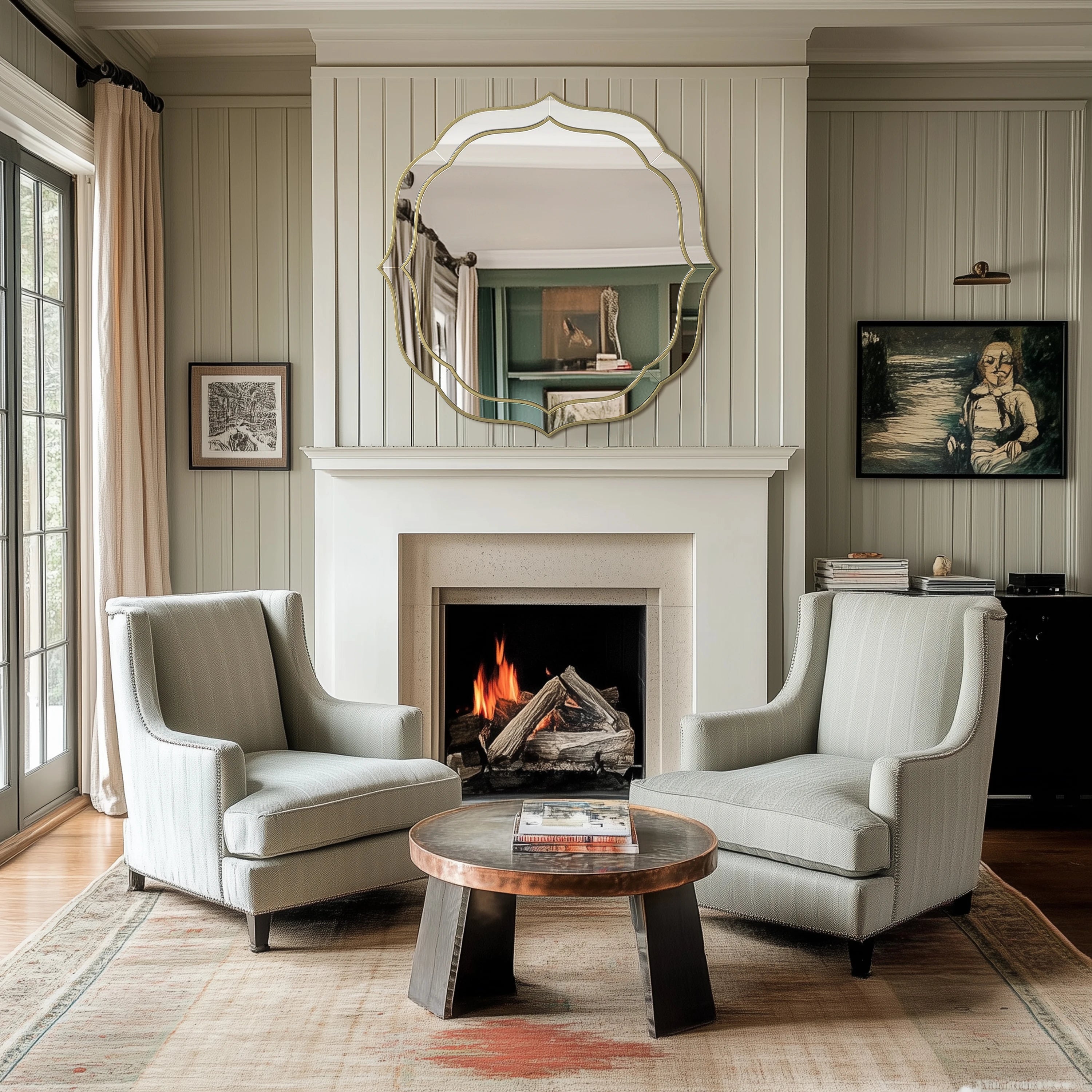 Frameloze Badkamerspiegel Rechthoekig met Afgeschuinde Rand – Moderne Wandspiegel 80x80 cm