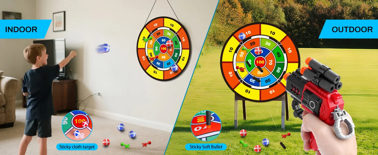 LED Nachtlampje Boogpijl Speelgoedpistool – Kindvriendelijke Boogschietset met Glow-in-the-Dark Doelbord – Veilig en Educatief Speelgoed voor Kinderen