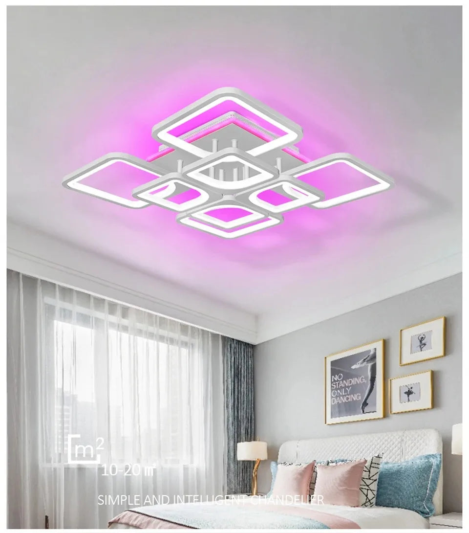 Moderne LED Plafondlamp met Backlight en Afstandsbediening – Dimbare Smart Verlichting