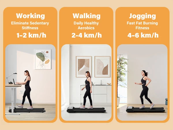 2-in-1 Loopband voor Thuis – Opvouwbare Walking Pad met 2.5 PK Motor en LCD Display
