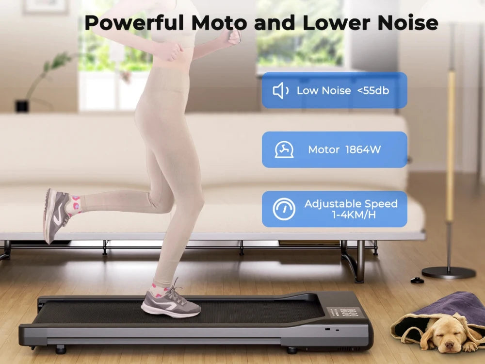 Walking Pad Loopband 2.5HP – Compacte Elektrische Treadmill voor Thuis en Kantoor