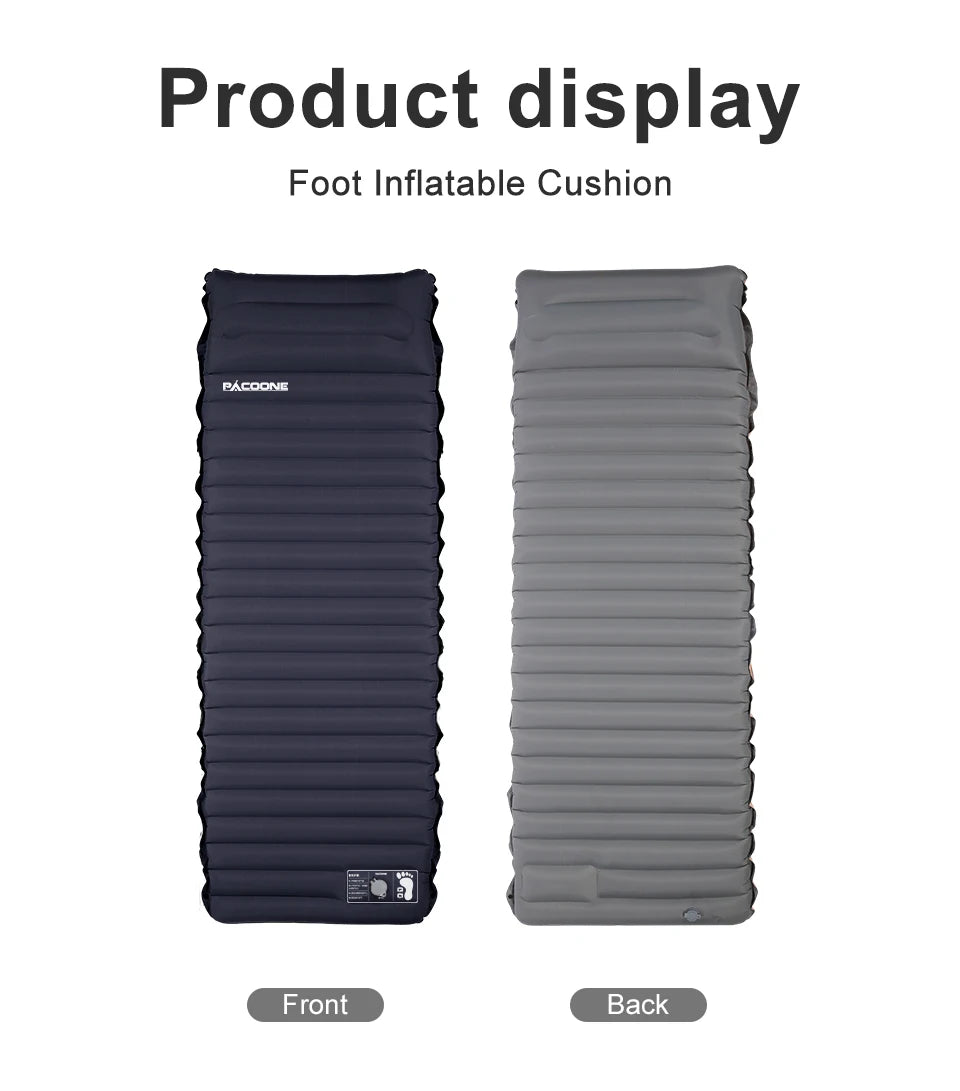 Ultralichte Zelfopblazende Campingmat – Comfortabel Luchtbed voor Backpacken, Wandelen & Outdoor