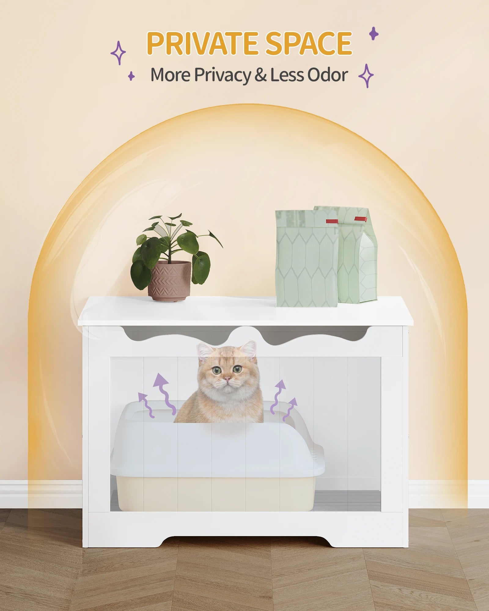 Verborgen kattenbak kast – multifunctioneel kattenmeubel voor huis en interieur