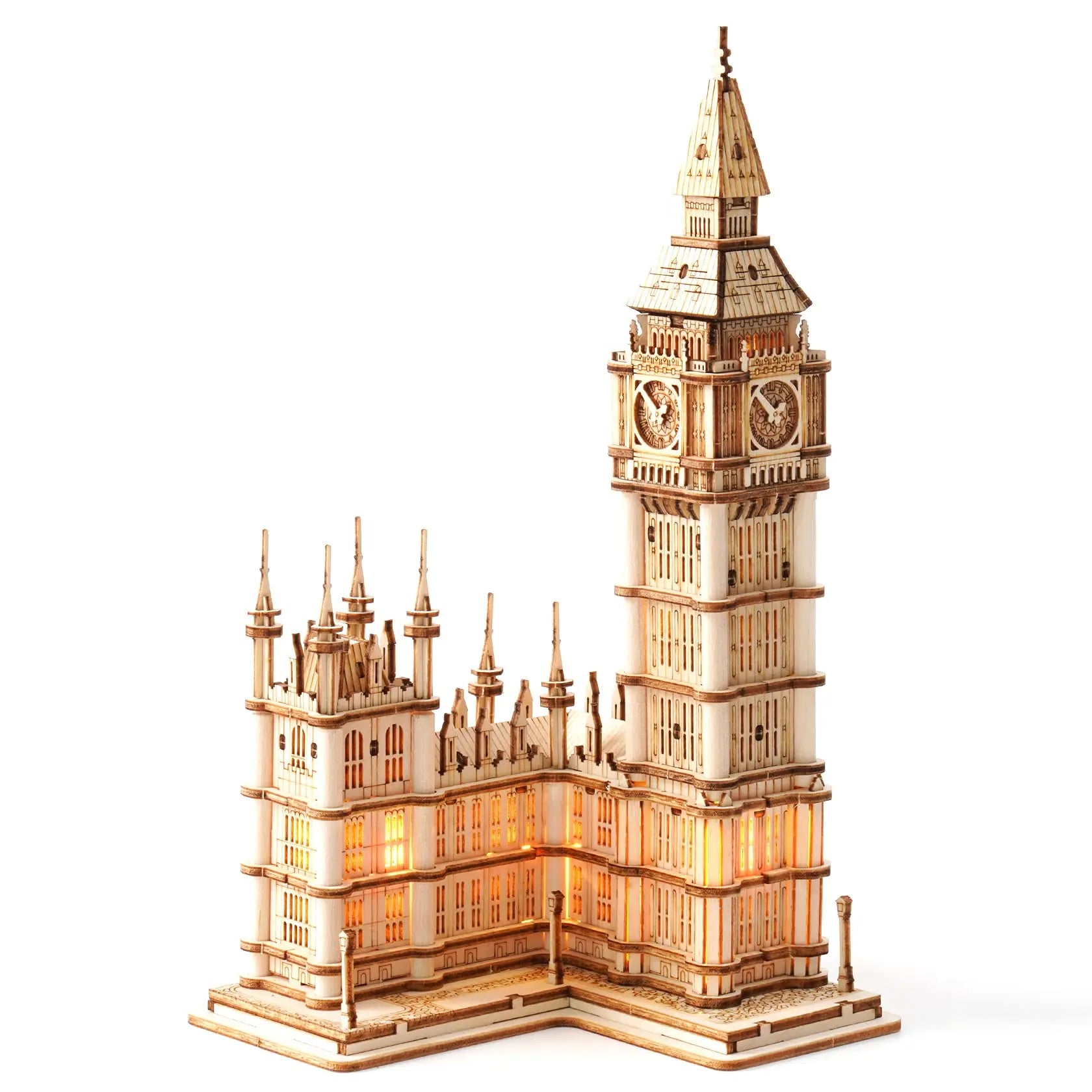 3D Houten Puzzel Tower Bridge & Big Ben – Doe-Het-Zelf Bouwmodel voor Kinderen en Volwassenen – Educatief Creatief Speelgoed