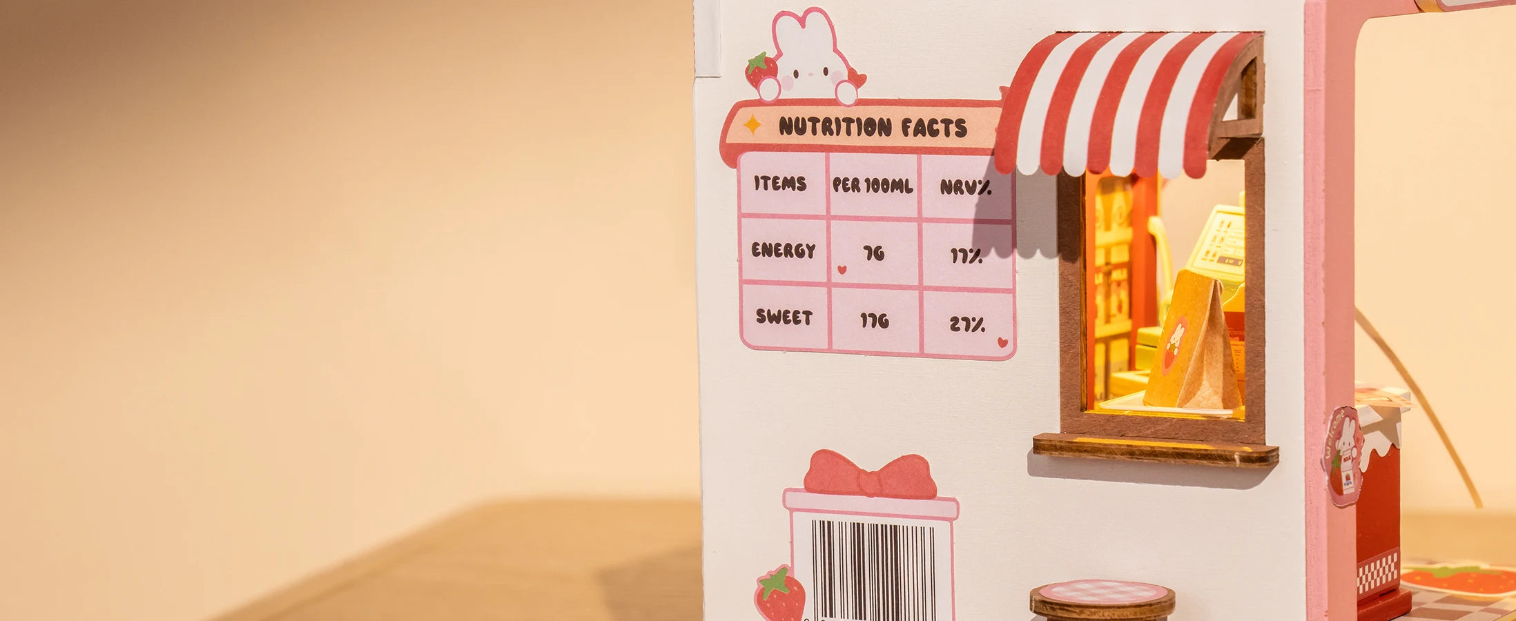 DIY Miniatuur Huis Kit – Food Box Creatief Bouwpakket voor Kinderen en Hobbyisten – Houten Miniatuur Poppenhuis 1:24