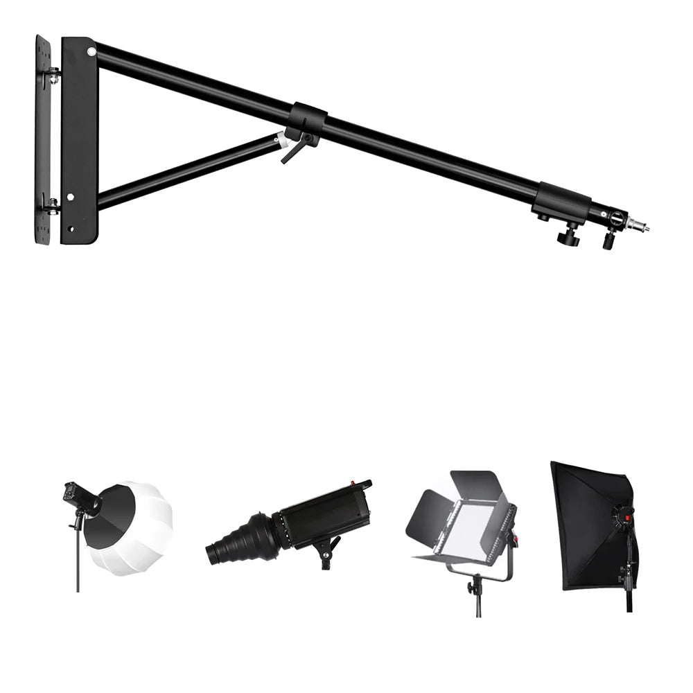 Softbox Wand Monopod Arm voor LED Ringlamp – Studio Statief voor Fotografie en Live Stream