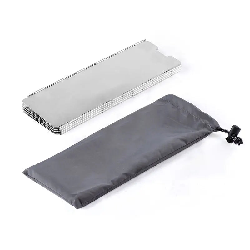 Ultralicht Opvouwbaar Windscherm 10‑Platen – Compact & Sterk Voor Camping & Outdoor Koken