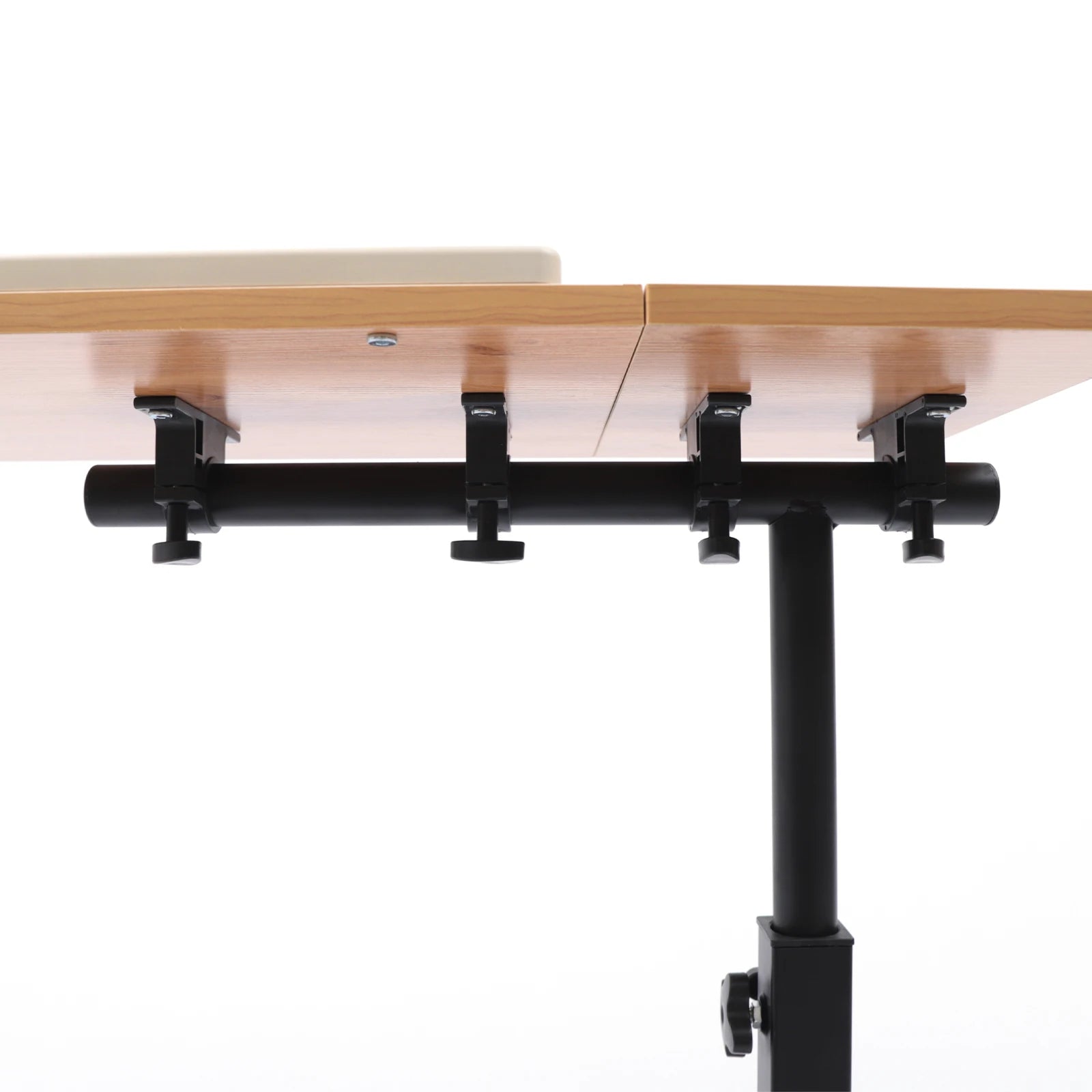 Verstelbaar Laptopbureau 360° Draaibaar – Mobiele Laptoptafel met Wielen – Ergonomisch Bureau in Hoogte Verstelbaar voor Thuiswerken en Studeren