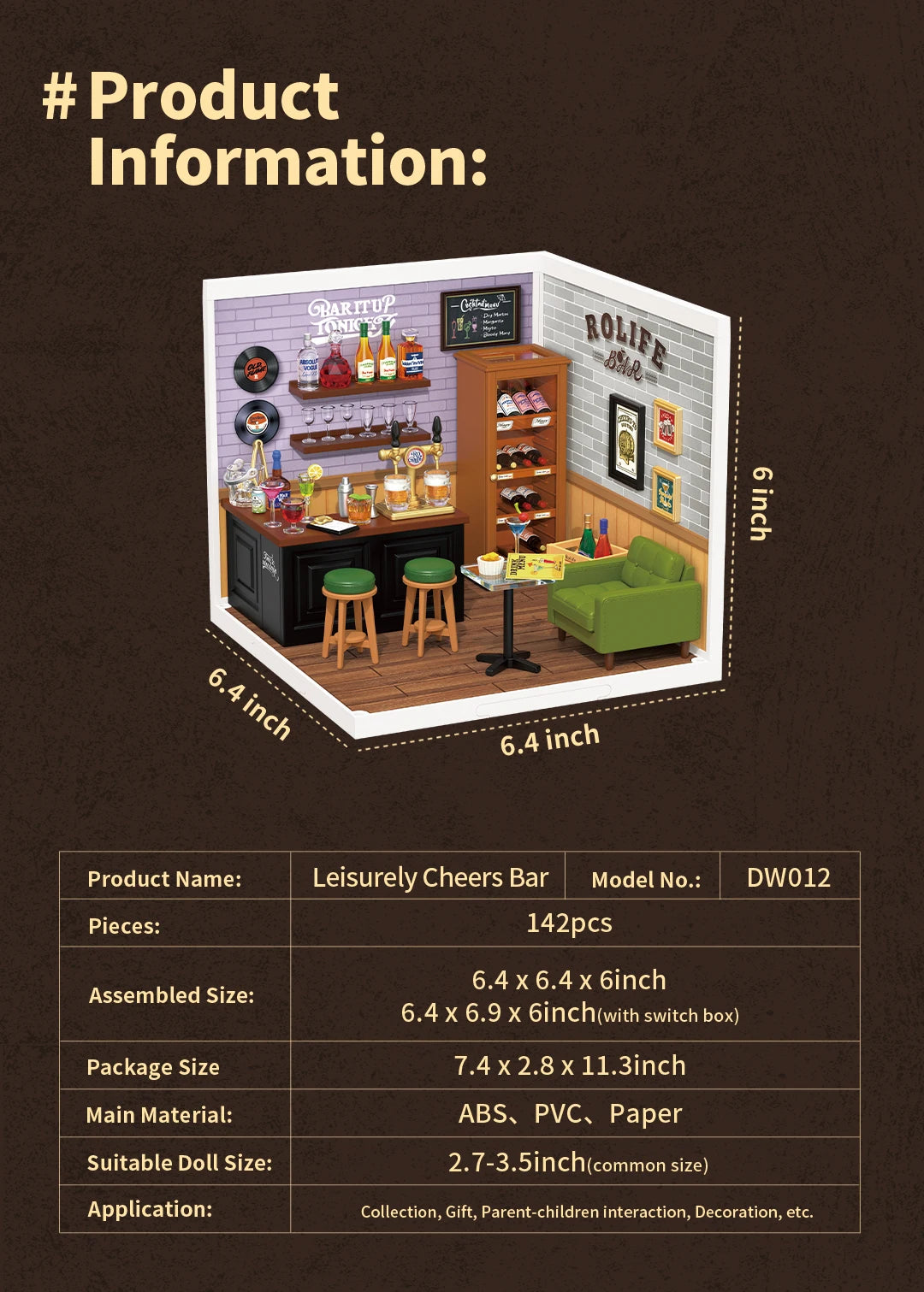 Miniatuur Poppenhuis Bouwset – Burgers Bar Thema – Creatieve DIY Bouwstenen voor Kinderen en Tieners
