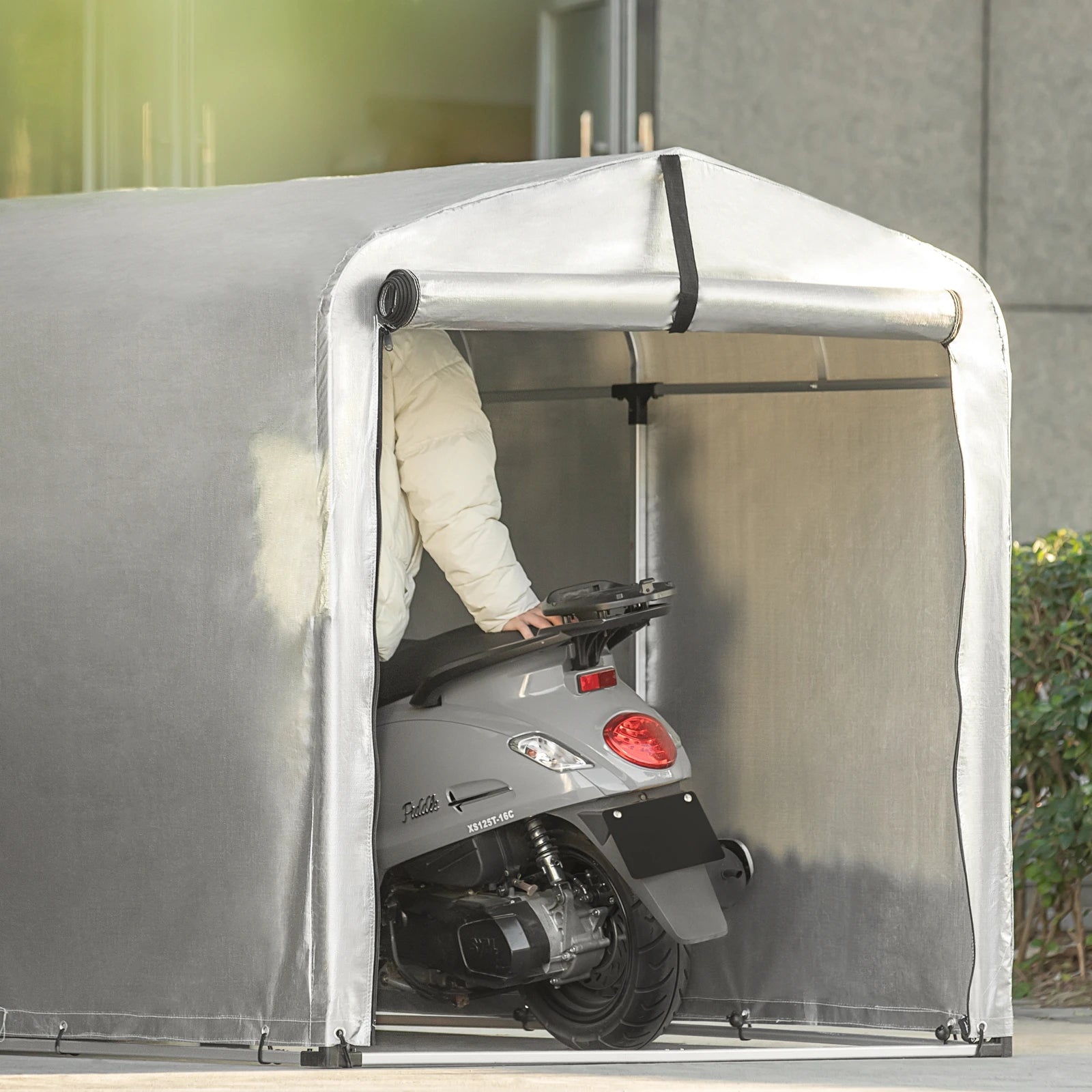 Waterdichte Fietsenstalling Cover – Fietsenberging Buiten Bescherming tegen Weer en Wind