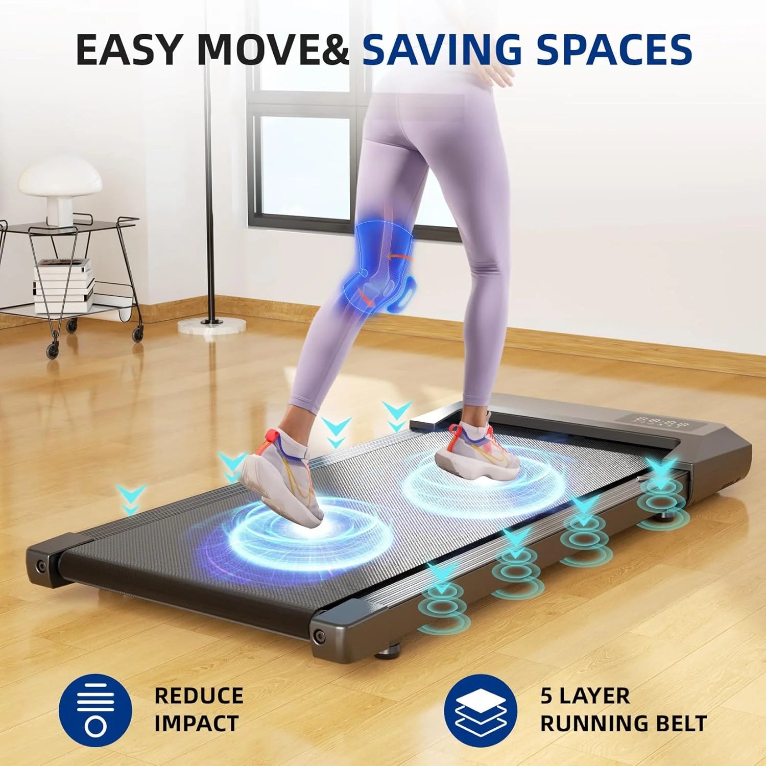 Elektrische Loopband – 40x90 cm Loopvlak voor wandelen en hardlopen - Fitnessapparaat voor Thuis of Kantoor
