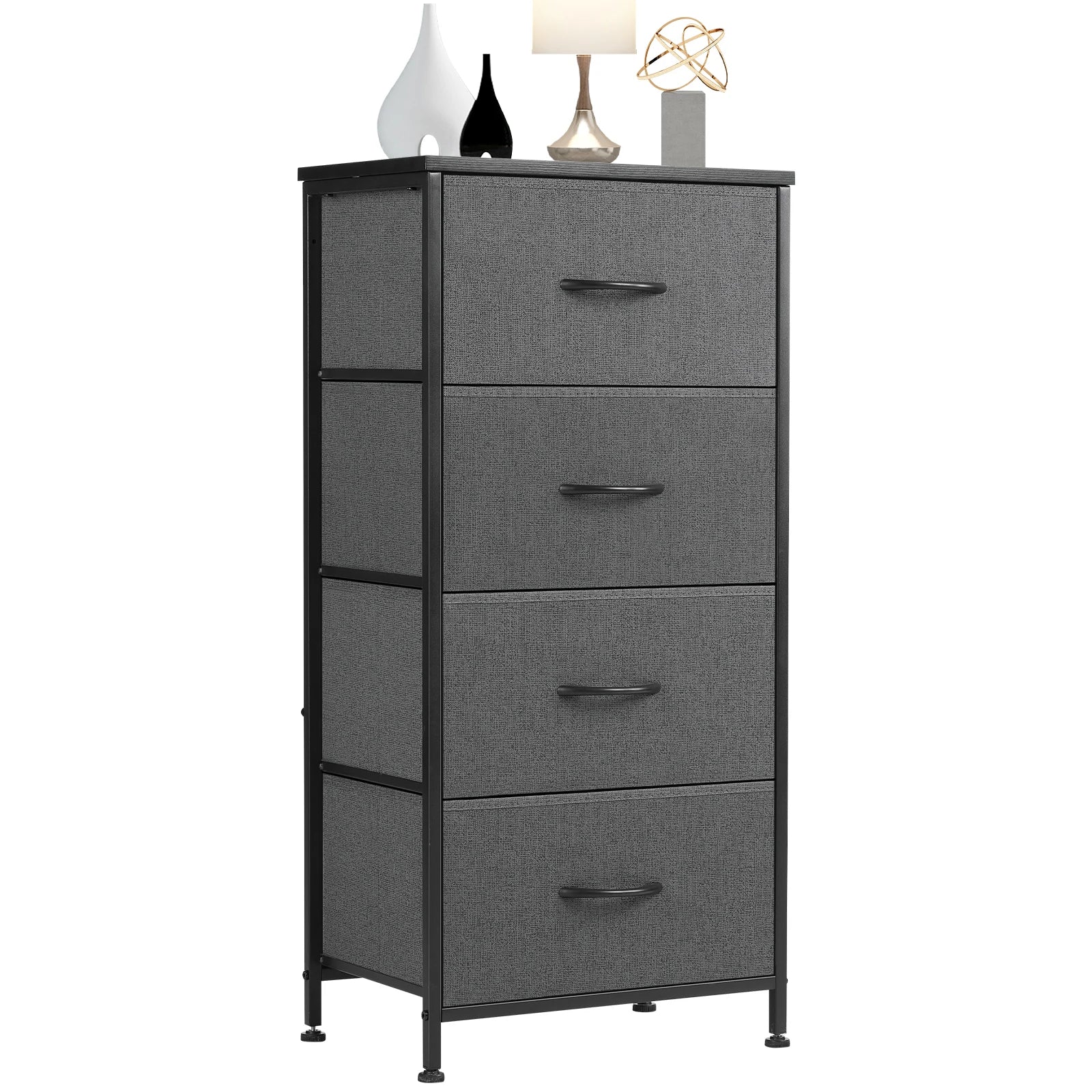 Moderne Kast met 4 Lades – Multifunctionele Slaapkameropberger