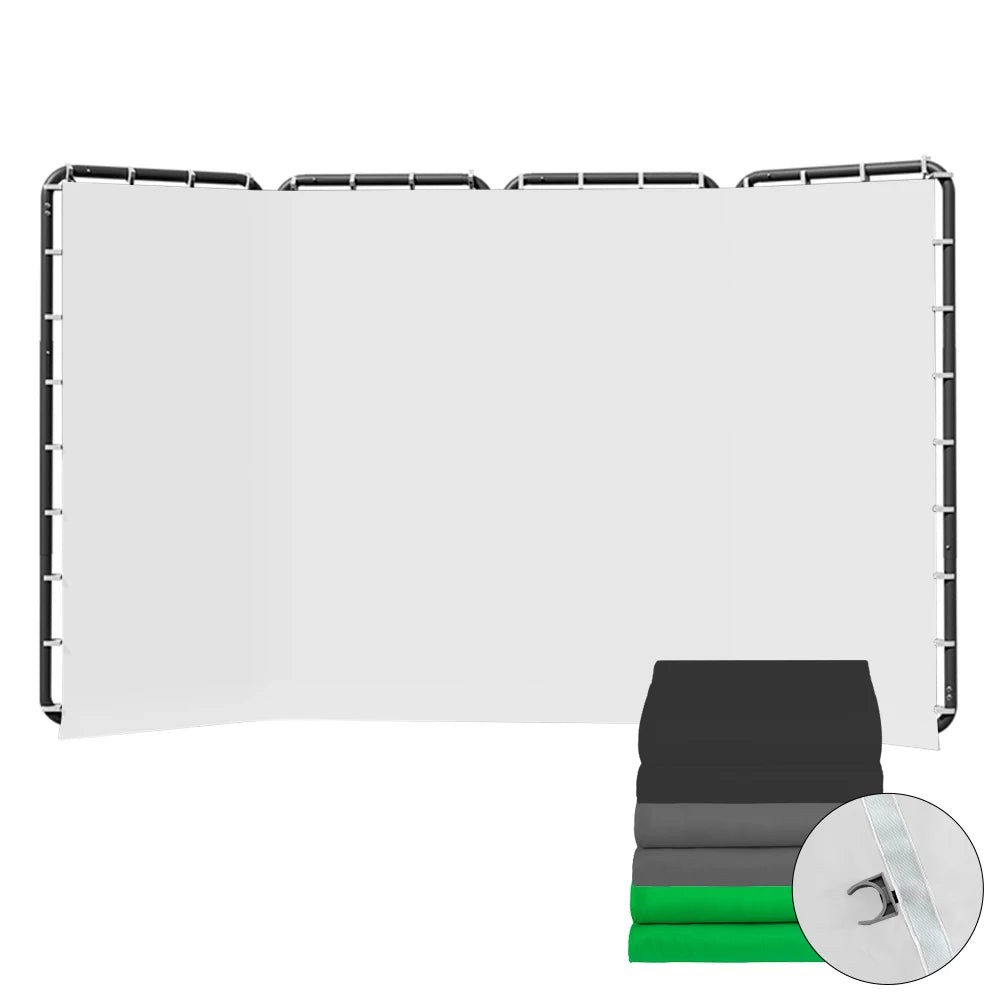 Achtergrondstandaard Fotografie 240x400 cm – Professioneel Groenscherm Frame voor Video en Studio Opnames