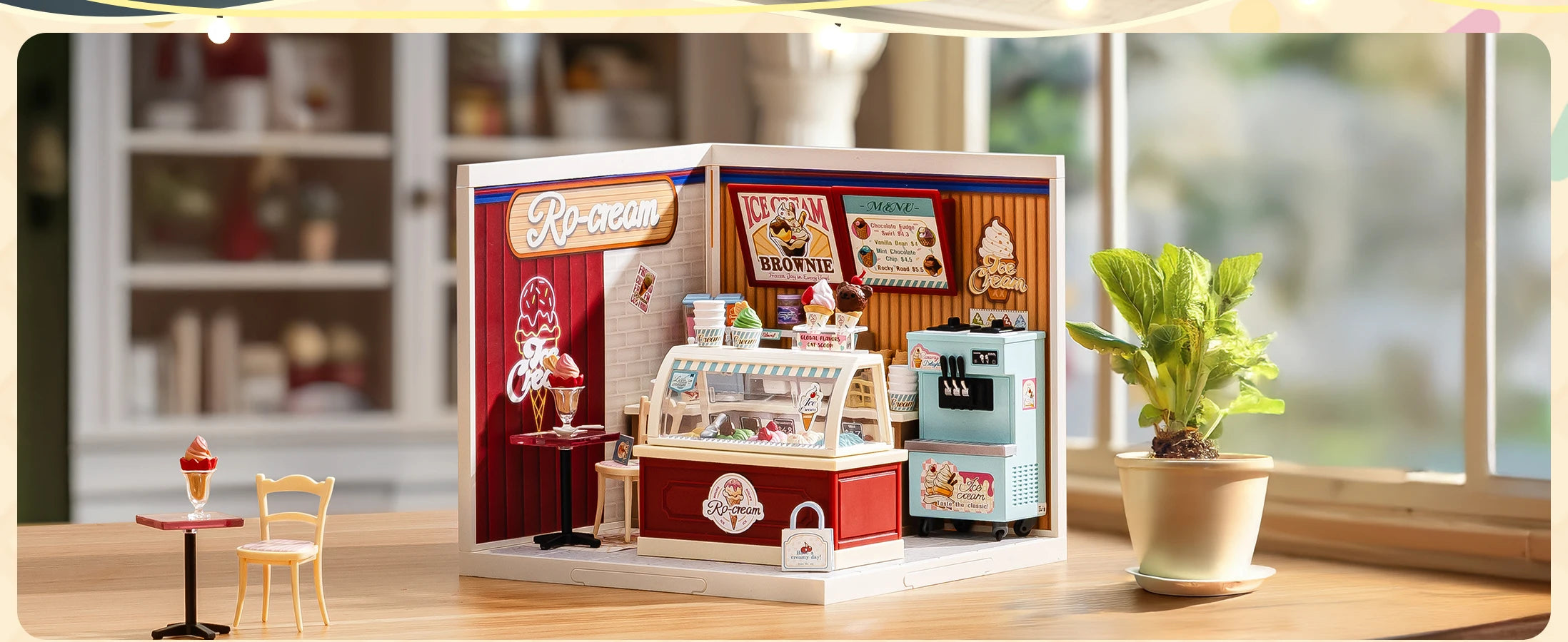 3D Puzzel Miniatuur Roze Slaapkamer – DIY Bouwset voor Creatieve Hobbyisten en Poppenhuisfans