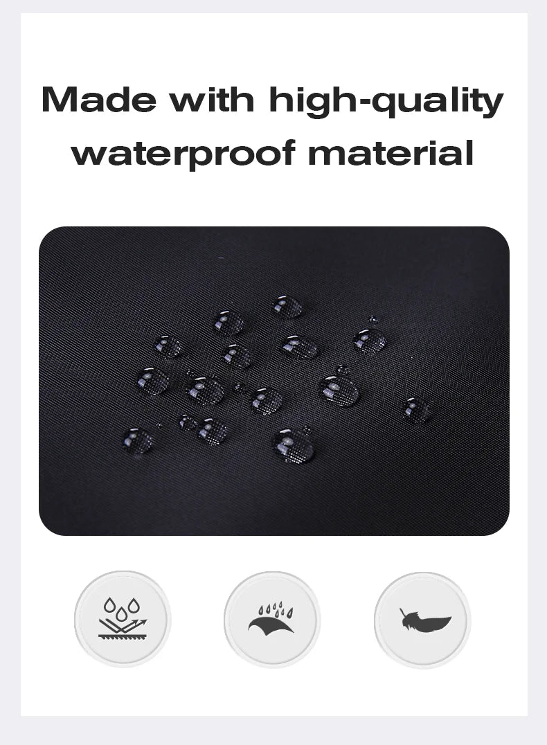 Grote Waterdichte Rugzak Voor 15.6" Laptop | USB‑Oplaadpoort & Nat‑Droog Vak | School, Werk & Reizen