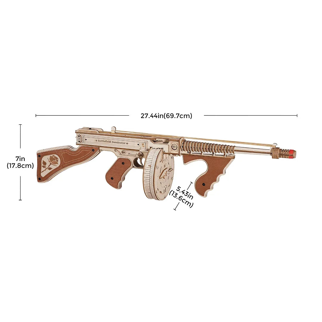 3D Houten Bouwpakket Thompson Model – Mechanische Houten Puzzel voor Volwassenen en Tieners – DIY Modelbouw Set zonder Lijm