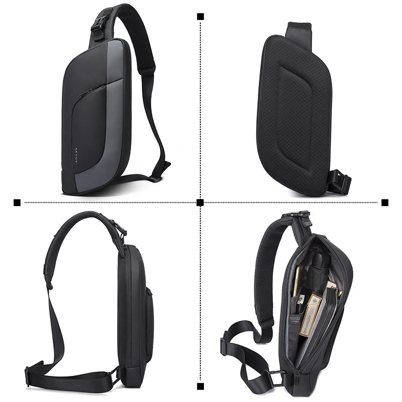 Multifunctionele Waterdichte Crossbody Schoudertas – Sling Bag Voor Dagelijks Gebruik & Korte Trips