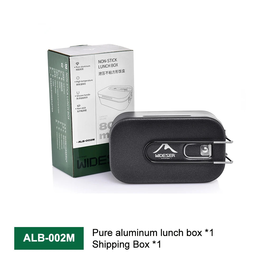 Aluminium Lunchbox & Outdoor Kookset met Drukontlasting – Camping Kookgerei