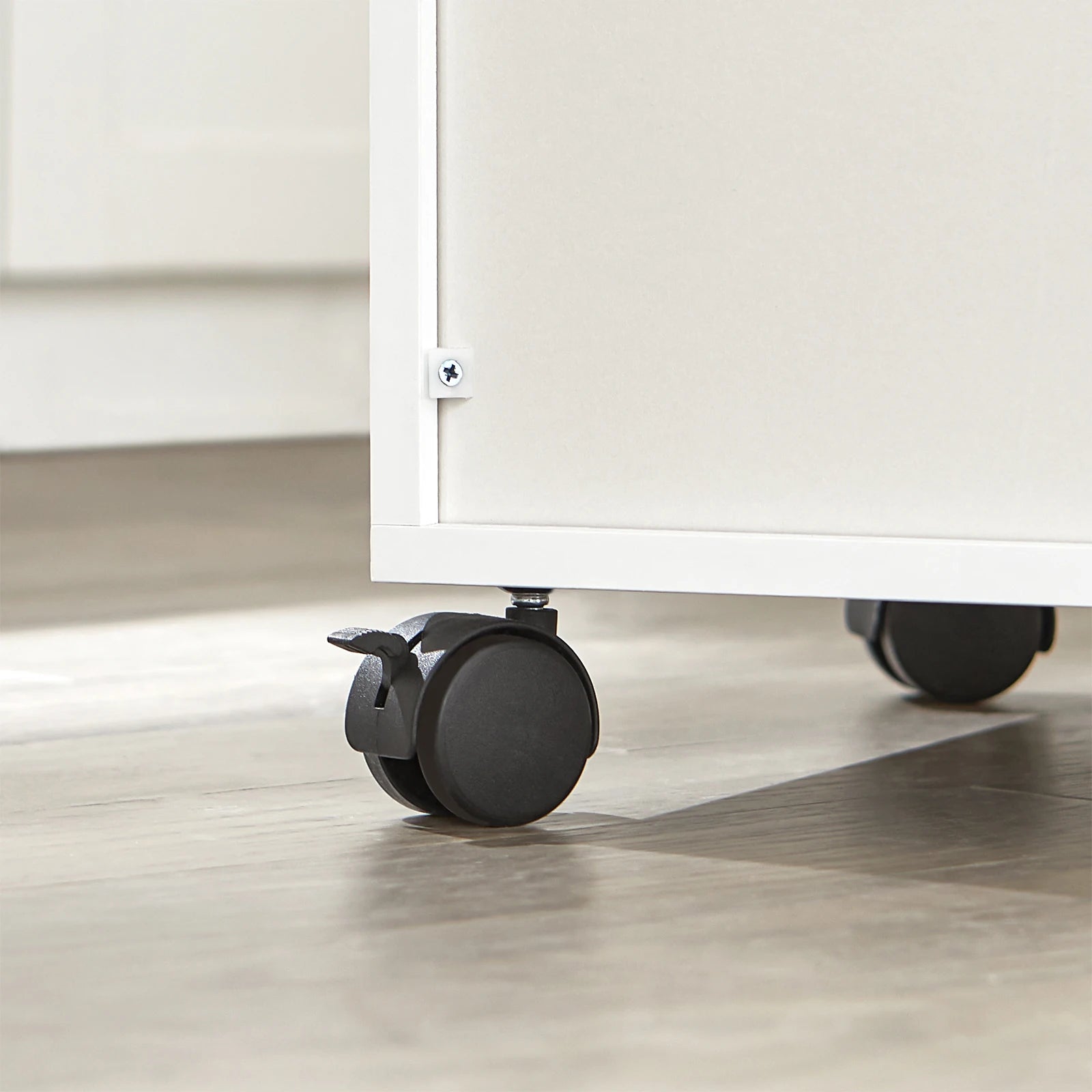 Mobiele Keukenkast met Rolluik – Opbergkast & Keukenwagen met Lade – Multifunctionele Keukenoplossing
