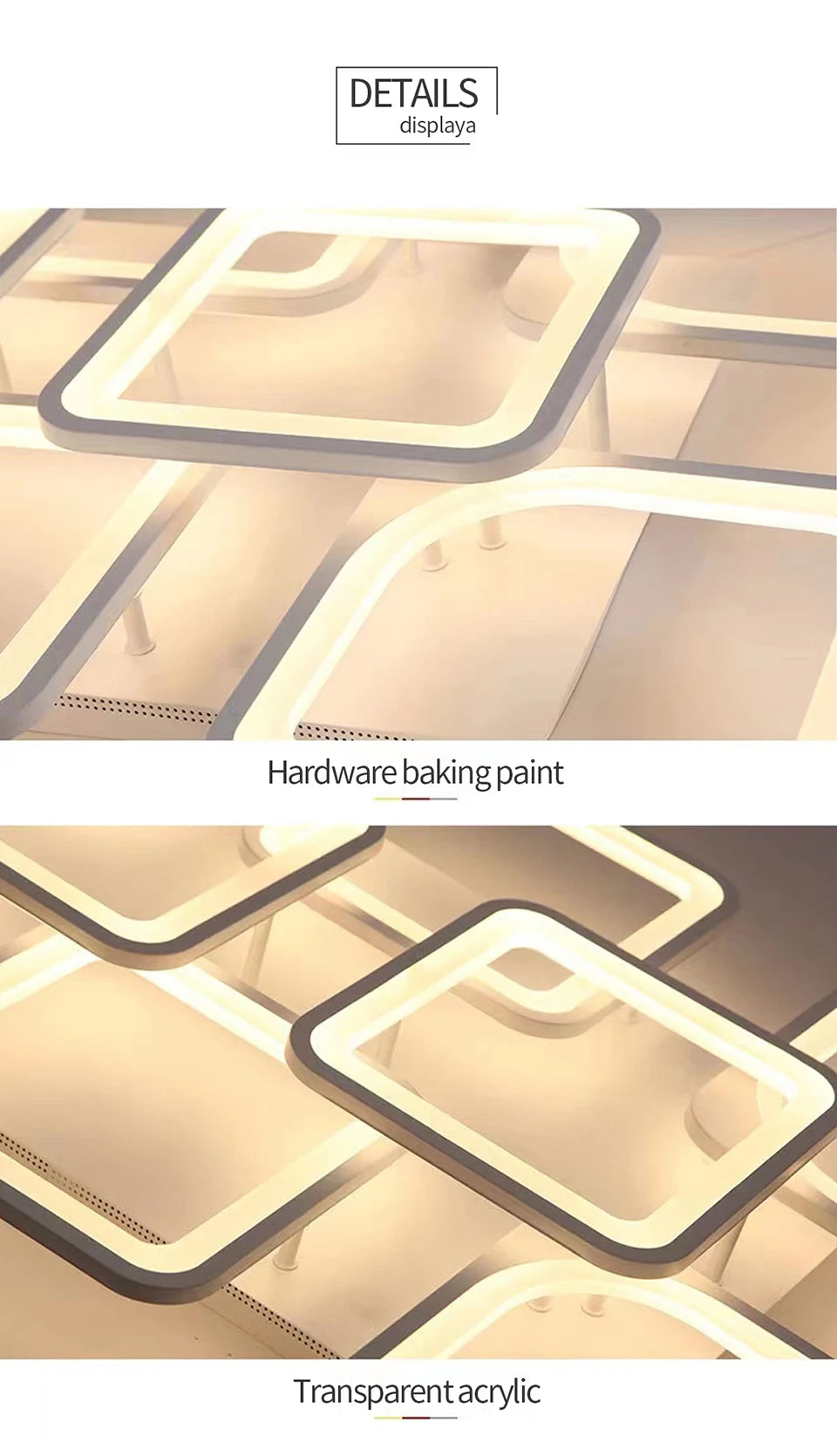 Slimme Vierkante LED Plafondlamp – Dimbare Minimalistische Plafondverlichting met Afstandsbediening & App