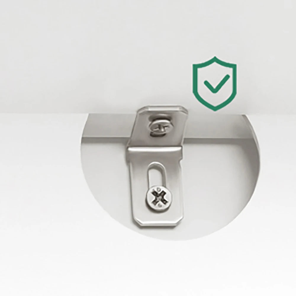 Smalle Badkamerkast met Deuren en Lade – Hoge Opbergkast voor Toilet en Badkamer – Wit Houten Design 180 cm