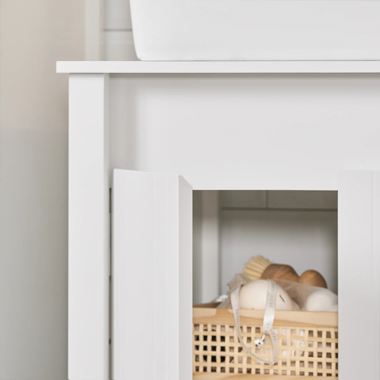 Wastafelonderkast Badkamermeubel 60 cm – Compact en Functioneel Badkamerkastje