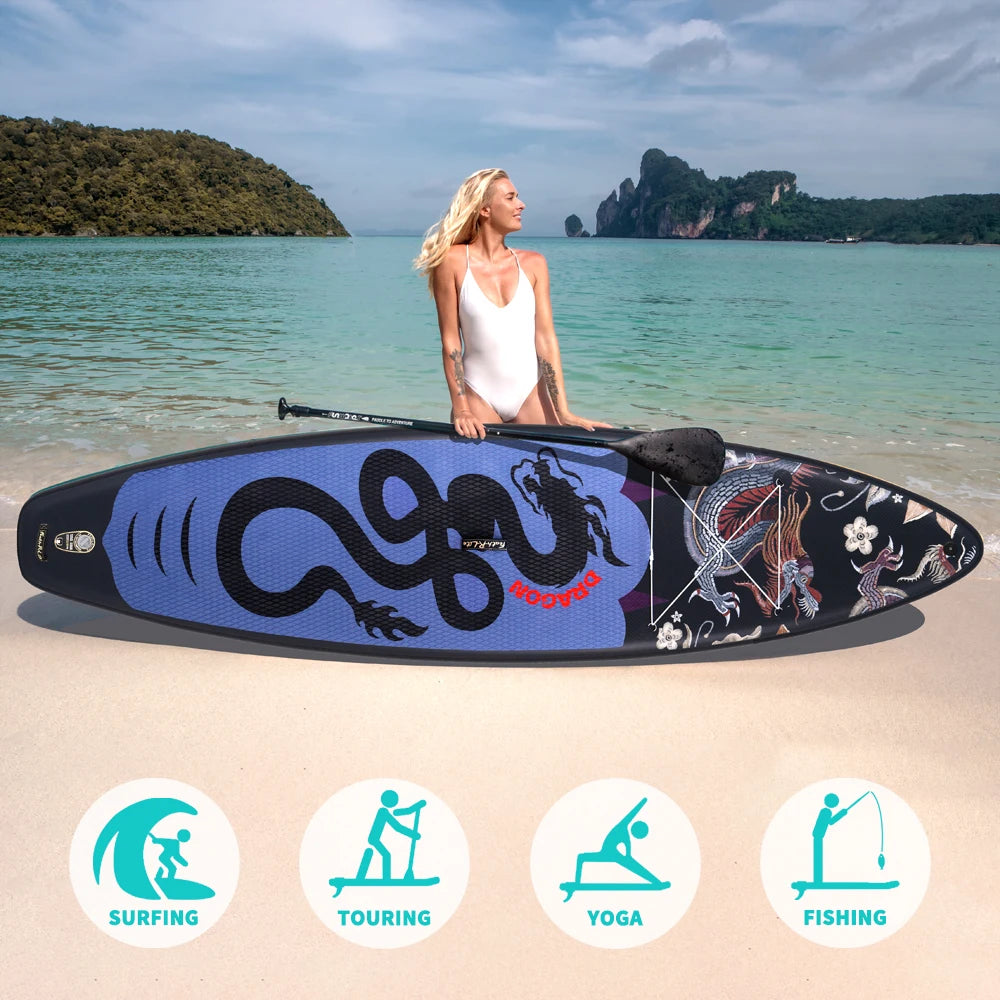 Opblaasbaar SUP Board 11'6" – Koi Paddle Board met Accessoires – Stand Up Paddle Surfboard voor Volwassenen