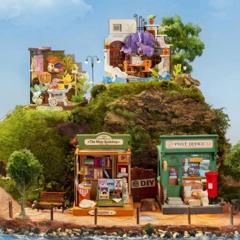Miniatuurhuis Bouwset Hout – Creatief Speelgoed voor Kinderen 14+ – DIY Houten Poppenhuis Knutselpakket