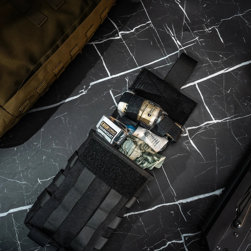 Tactische IFAK EHBO‑Kit 500D Nylon met Tourniquet – Noodset Eerste Hulp voor Outdoor & Survival