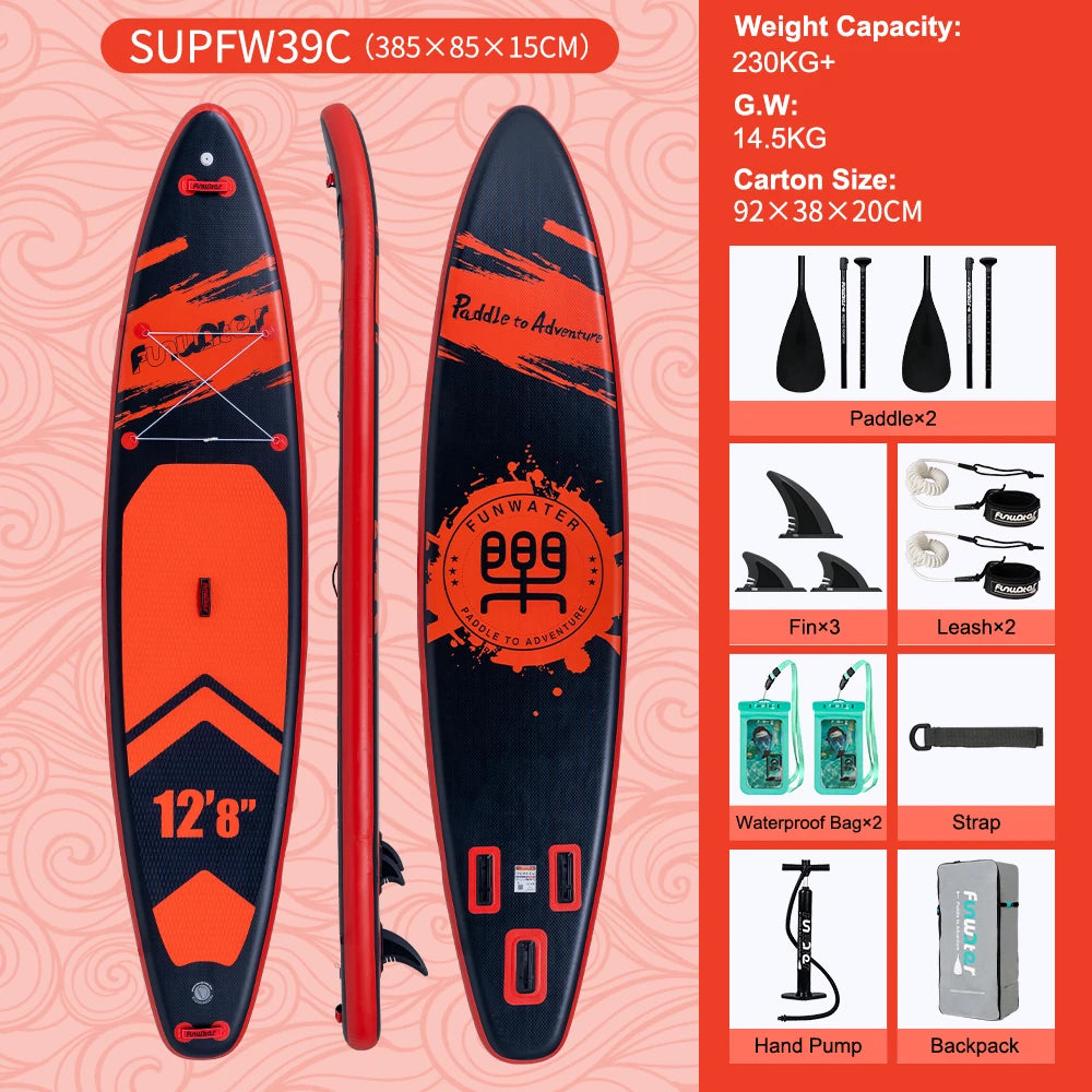 Opblaasbaar SUP Board 11'6" – Koi Paddle Board met Accessoires – Stand Up Paddle Surfboard voor Volwassenen