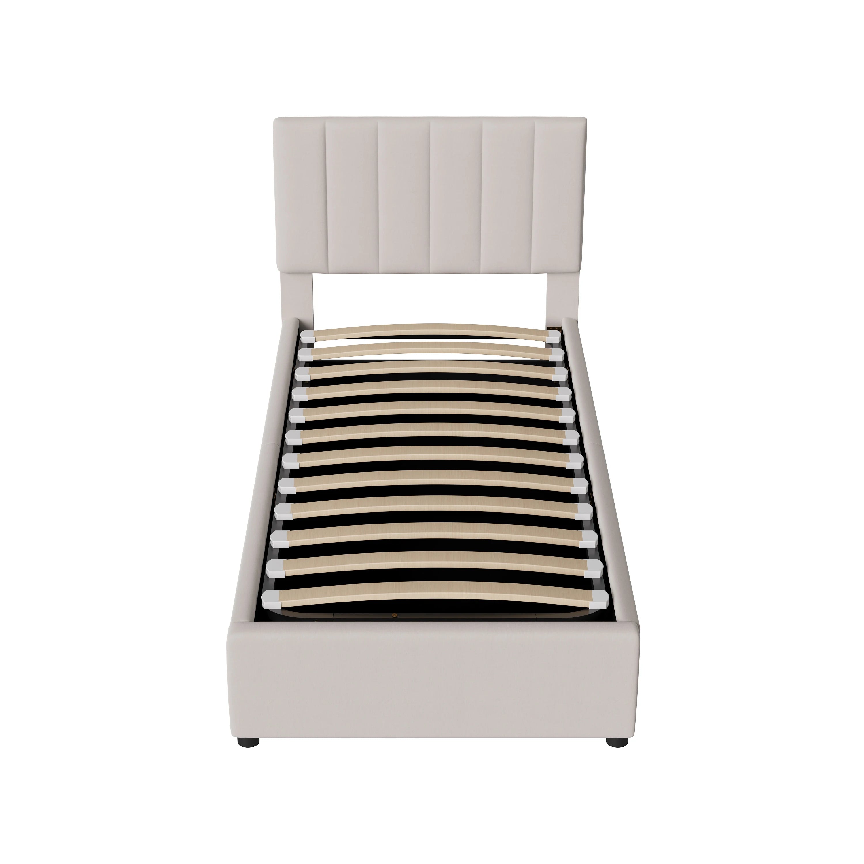 Gestoffeerd Kinderbed 90x200 cm met Opbergruimte – Comfortabel & Functioneel Eenpersoonsbed