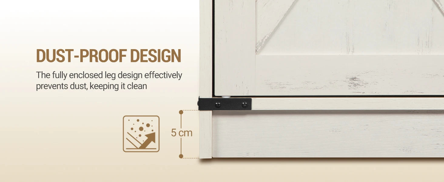 Ruime Keukenkast Sideboard met 1 Lade & 2 Deuren – Verstelbare Planken & Robuuste Opslagkast voor Woonkamer en Keuken
