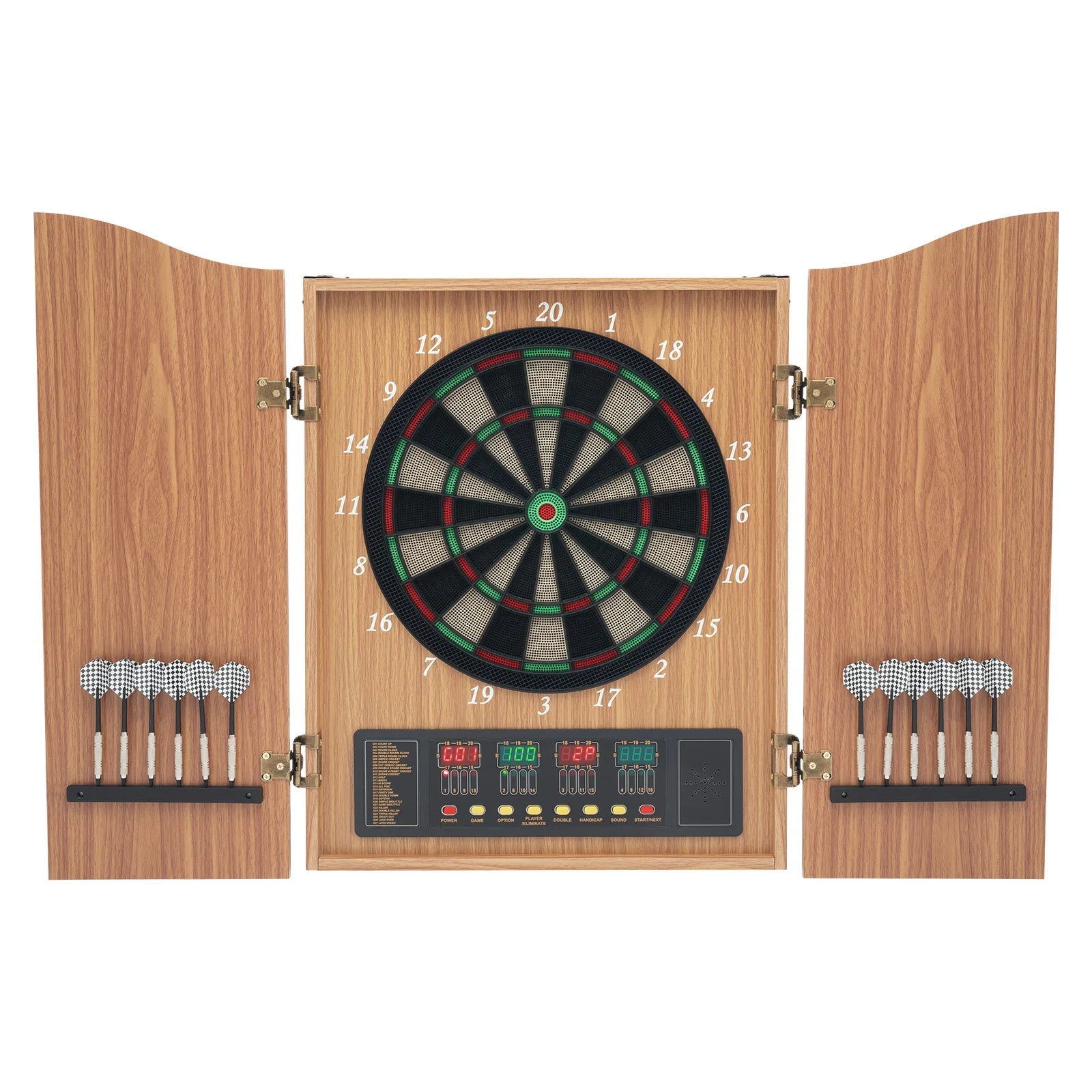 Elektronisch Dartbord met Cabinet – Automatische Score LED Darts Bord Set voor Thuis en Indoor Spellen