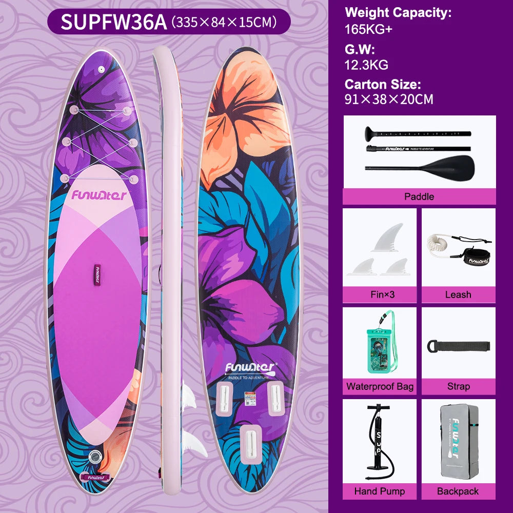 Opblaasbaar SUP Board Set – Stand Up Paddle Board Compleet met Accessoires – Antislip & Ultra Lichtgewicht