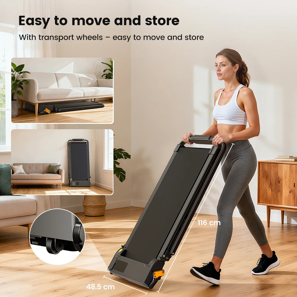 Loopband voor Thuis – 2-in-1 Inklapbare Walking Pad met 10 km/u en 2.5HP Motor