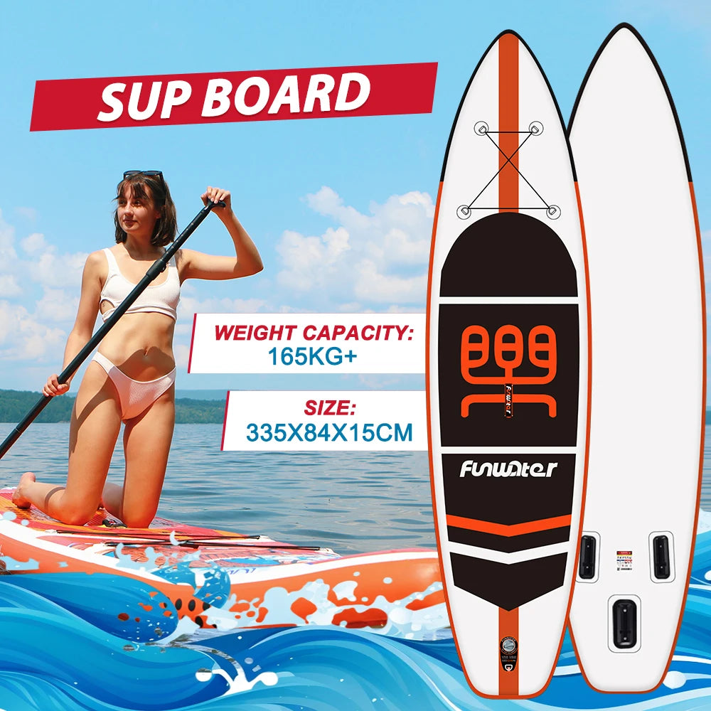 Opblaasbaar SUP Board – Stand Up Paddle Board 335 cm met Antislip Deck – Complete Set voor Beginners & Gevorderden